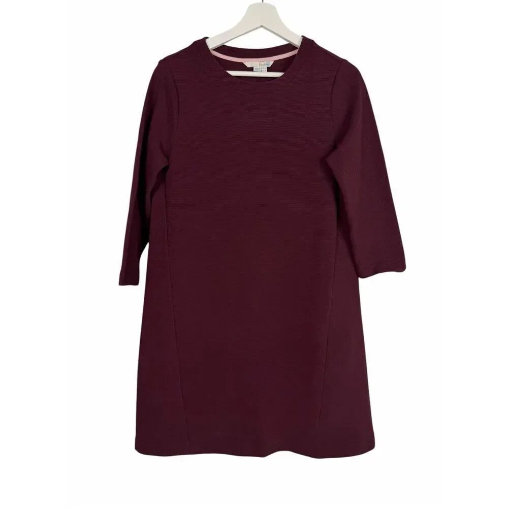Boden Women’s Ribbed Pullover Shift Dress size 8R Office Career
